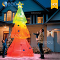 Gigante LED colorido iluminação decoração do partido inflável árvore de Natal